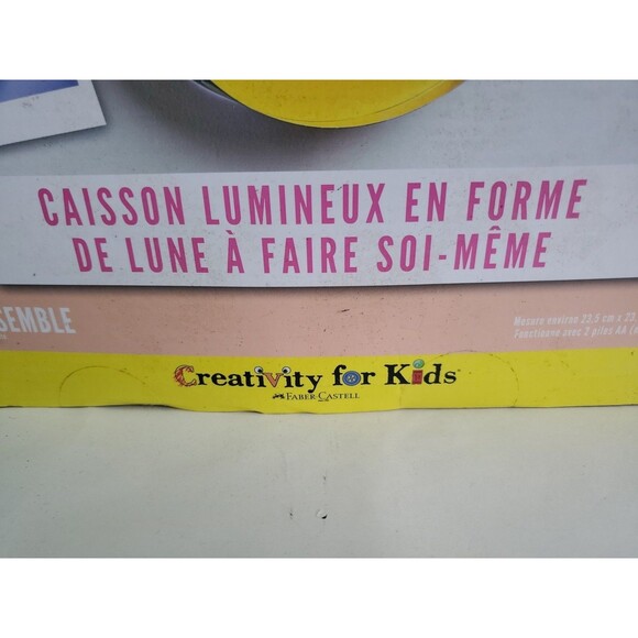 Faber-Castell Creativity for Kids, Moon Lightbox DIY Ages 6+ Open Box - Picture 4 of 10